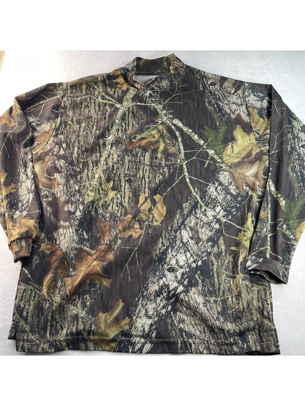 Camo long sleeve Shirt Mossy Oak size XL Realtree mock Neck hunting camouflage
